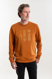 Sweatshirt crewneck, roasted orange
