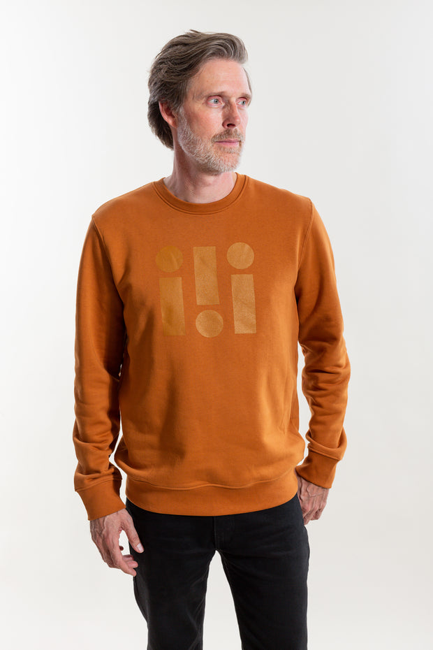 Sweatshirt crewneck, roasted orange