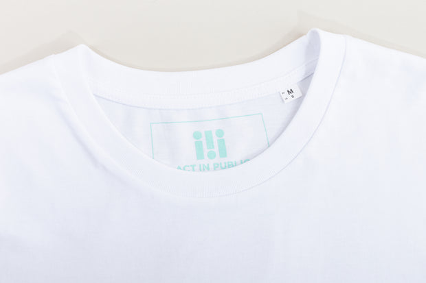 T-shirt, white signature-logo