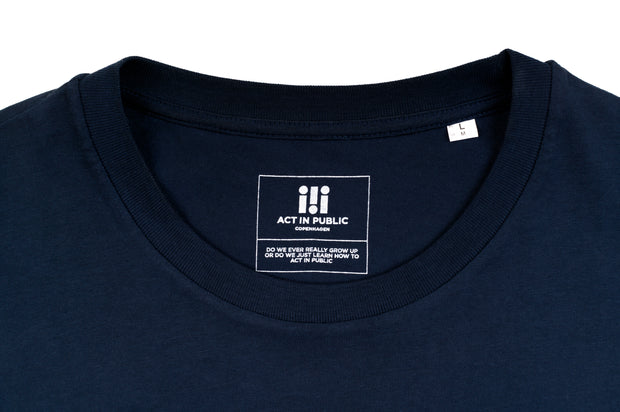 AIPxSCS T-shirt pocket, navy blue